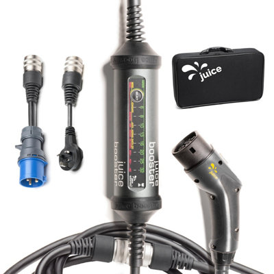 Juice Booster 2 Ev Charger Up To 7.4Kw 1-Phase Or 22Kw 3-PhaseWaterproof Ip67 from B&Q