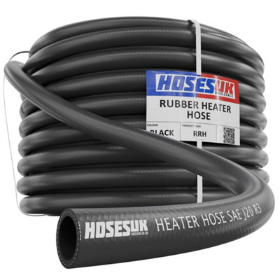 B&Q -  25mm Rubber Heater Hose Black8M Epdm High-Temp High-Pressure Sae J20R3 Automotive Coolant Heating Radiator Pipe