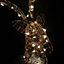 42cm Premier Christmas Lit Rose Gold Twinkling Stag Head Sculpture in Warm White