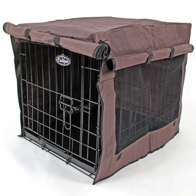 42inch Dog Cage Cover Chocolate Brown DIY at B&Q