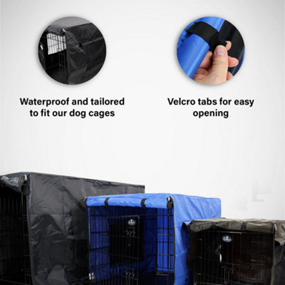 42inch Dog Cage Waterproof Cover Blue