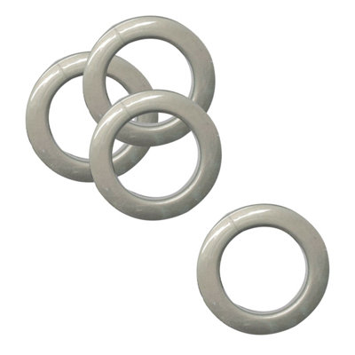 42mm Platic Eyelets, Grey Grommet Rings for Curtains & Drapes, Backdrop, 10pcs