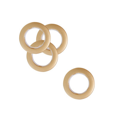 42mm Platic Eyelets, Matte Gold Grommet Rings for Curtains & Drapes, Backdrop, 10pcs