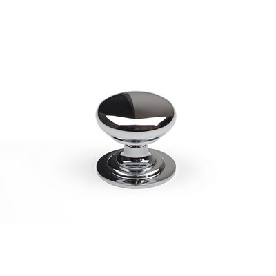 42mm Polished Chrome Cabinet Knob Silver Cupboard Door Drawer Handle Pull Bedroom Bathroom Wardrobe Furniture Replacement