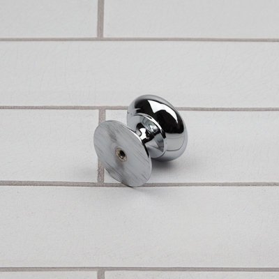 42mm Polished Chrome Cabinet Knob Silver Cupboard Door Drawer Handle Pull Bedroom Bathroom Wardrobe Furniture Replacement