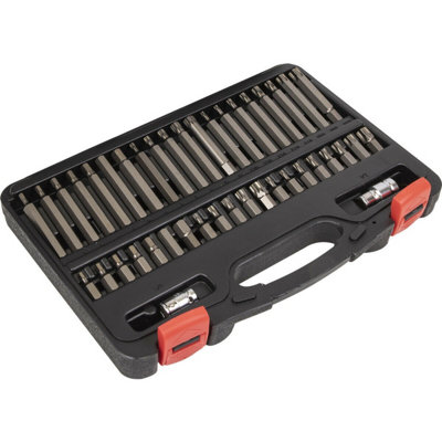 42pc TRX-Star / Hex / Spline Socket Bit Set - 3/8" & 1/2" Square Drive Mechanics