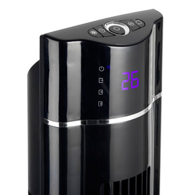 43 inch Oscillating Tower Fan with air Purifier and Aroma Function Black