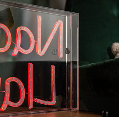 430 USB Powered Light up Red Neon Flex Nadolig Llawen Christmas Sign Decoration