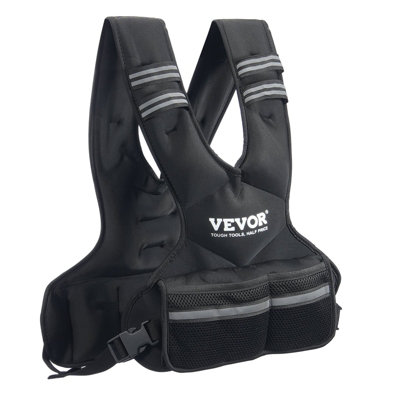 Vevor Durable Adjustable Weighted Vest 11-20Lb With Reflective Stripe For Strength Training And Running from B&Q
