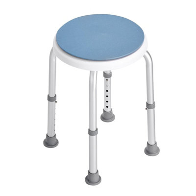 Vevor Adjustable Shower Chair 360 Degree Rotating Non-Slip Stool For Elderly Disabled 136.1 Kg Capacity from B&Q