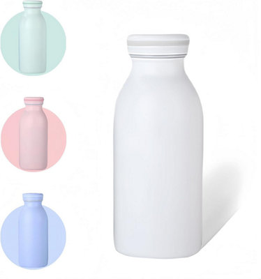 moorle Water Bottle Vacuum Insulated Bottle, 350Ml Stainless Steel Sports Water Bottle, Bpa Free, Leak Proof For Water Coffee Milk, White