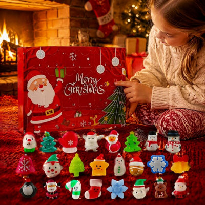 Sueving Christmas Advent Calendar 2026 For Girls And Boys With 24 Days Unique Gift Countdown Calendar Christmas Squishy Toys