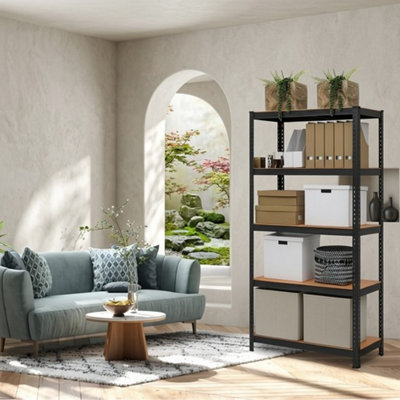  - 5 Tier Garage Shelving UnitStorage Rack SteelBlack