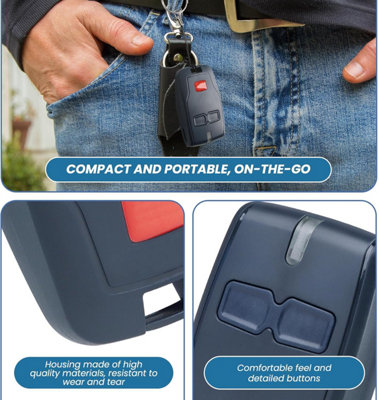 Garagedeur Afstandsbediening voor BFT Mitto 2 B RCB, 433MHZ Elektrische Poort Fob 2 Kanalen Fit voor Rolling BFT Mitto 2, Kleio, Ghibli, TRC 2, Kleio, Ghibli, TR