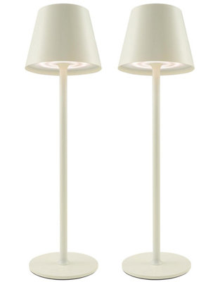 Rechargeable Lamps Full Metal Set Of 2Table Uk With 3 Color Modes5200 Mah Battery Operated LampTouch Control Wireless from B&Q