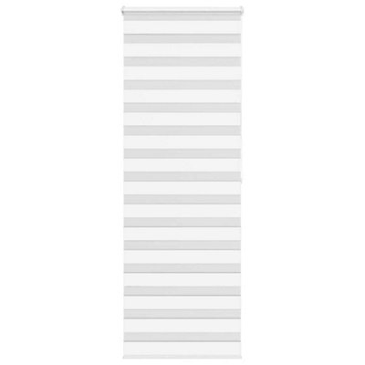 Berkfield Zebra Blind White 85X200 Cm Fabric Width 80.9 Cm Polyester from B&Q