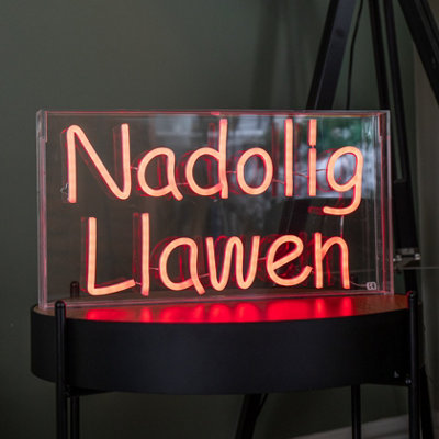 43cm Light up Red Neon Flex Nadolig Llawen Christmas Sign