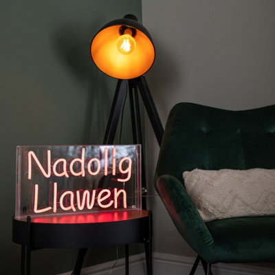 43cm Light up Red Neon Flex Nadolig Llawen Christmas Sign