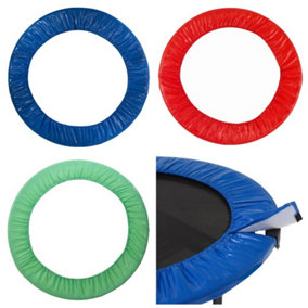44" / 112cm Mini Round Trampoline Replacement Safety Pad (Spring Cover) for 6 Legs - Blue