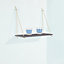 440mm rope shelf kit with rope hanging support,  grey
