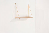 440mm rope shelf kit with rope hanging support,  oak effect