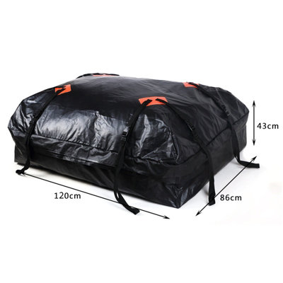 443L Car Roof Bags Roof Top Rack Storage Bag Car Travel Luggage Organiser