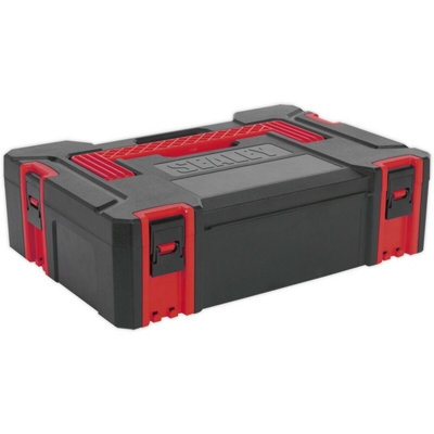 445 x 310 x 130mm Stackable Tool Box - Portable RED ABS Storage