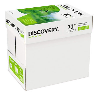 Canon Discovery 391425 Paper A4 70Gsm 5X Reams (2,500 Sheets)1X Box from B&Q
