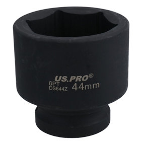 44mm 3/4in Drive Shallow Metric Impact Impacted Socket 6 Sided Single Hex