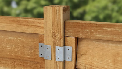 44mm and 50mm Fence Panel Clips Trellis Brackets Galvanised Packs