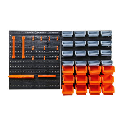 44pc Wall Mounted Backboards Which The Storage Bins - Diy Shed Storage ...