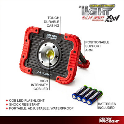 450 Lumens Dekton Work light COB LED Torch Cordless Portable XW750 Ultra Bright