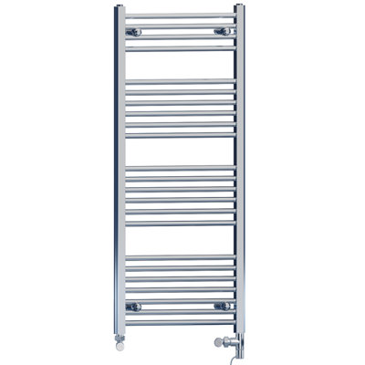 450 x 1200 mm Chrome Dual Fuel Electric Radiator Bathroom Towel Rail ...