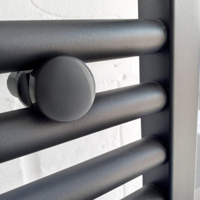 450 x 1400 mm Anthracite Grey Dual Fuel Electric Radiator Bathroom ...