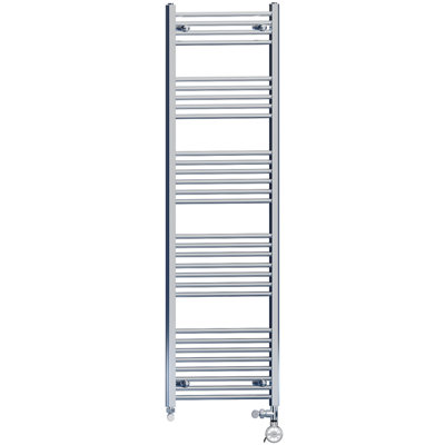 450 x 1700 mm Chrome Dual Fuel Electric Radiator Bathroom Towel Rail ...