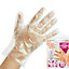 450 X Plastic Disposable Gloves Polythene Protective Catering Clear Hairdressing