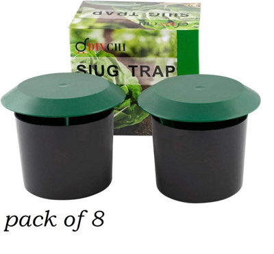 Divchi  Slug & Snail Traps Simple To Use No Pellets Safe Around Children And Pets (Pack Of 8) from B&Q