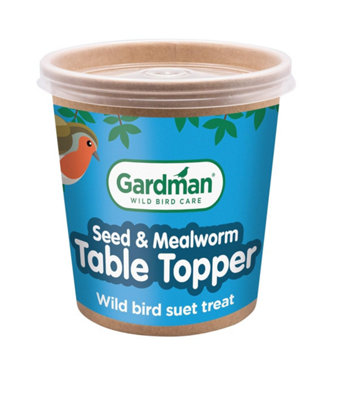 450g Table Topper Seed & Mealworm, Bird Feed/Food, High Energy Suet ...