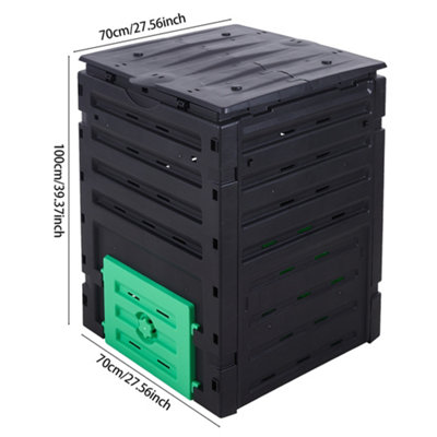 450L Garden Plastic Compost Bin Composters