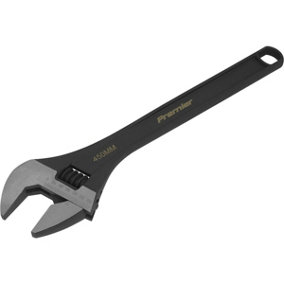 450mm Adjustable Drop Forged Steel Wrench - 50mm Offset Jaws Metric Calibration
