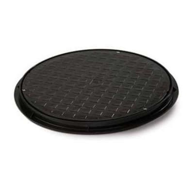 450mm Black Round Manhole Cover & Frame ug59