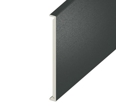 450mm Double Edged Fascia Board in Anthracite Grey Woodgrain - 5m Price Comparisons | Compare The Build
