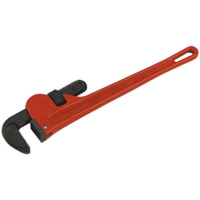 450mm European Style Cast Steel Pipe Wrench with Durable Carbon Steel Jaws