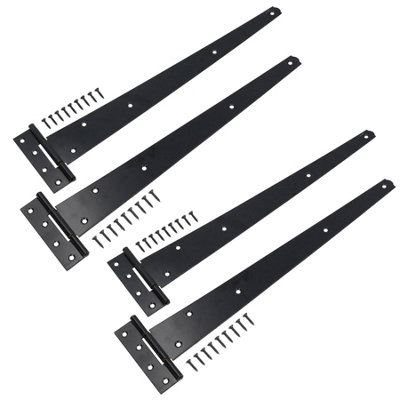 150mm Heavy Duty T Tee Hinges For Doors Gates With Fixing Screws 4pc