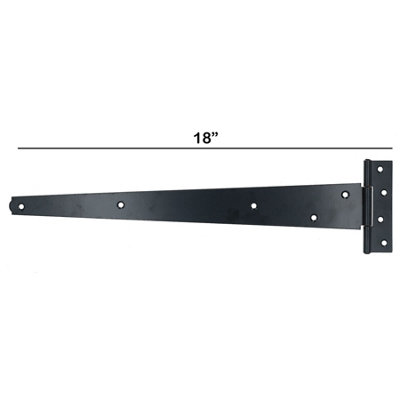 450mm Heavy Duty T Tee Hinges for Doors + Gates with Fixing Screws 4pc