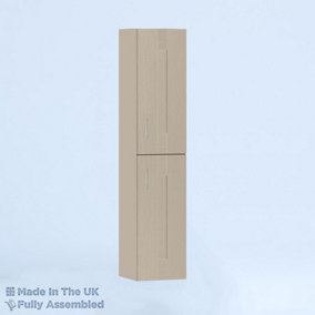450mm Tall Wall Unit - Cartmel Woodgrain Cashmere - Left Hand Hinge