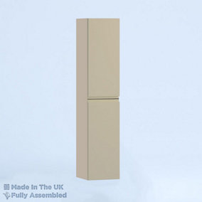 450mm Tall Wall Unit - Lucente Matt Cashmere - Left Hand Hinge