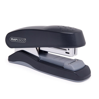 Rapesco 1064 Flat Clinch Heavy Duty Half Strip Stapler25 Sheet CapacityBlack from B&Q