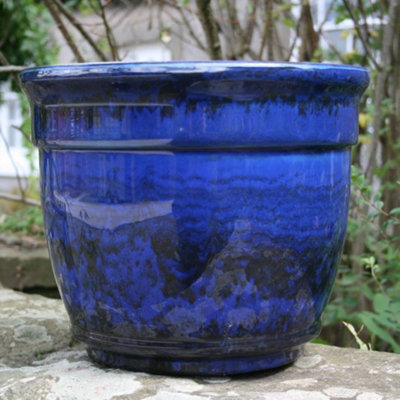 - Anglo Eastern Trading Co 33Cm Ardente Planter Midnight Blue Planter Pot