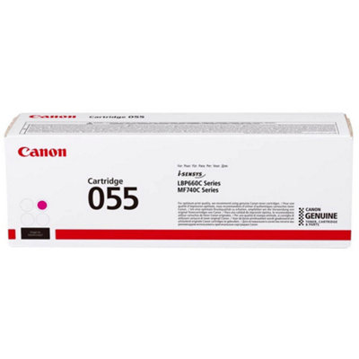 Canon 055MagentaOriginalToner CartridgeFor Color Imageclass Mf743Imageclass Lbp664Mf745I-Sensys Mf742Mf744, from B&Q